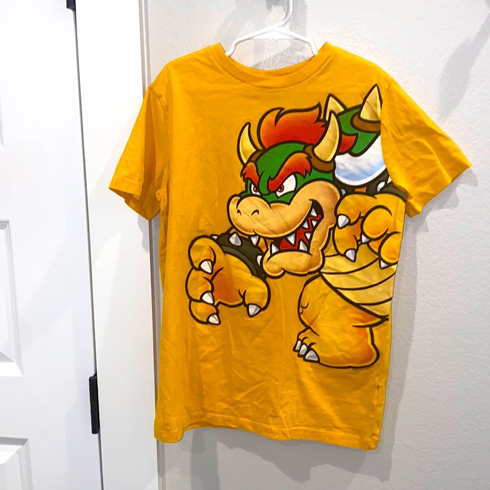 EUC Boys Old Navy Brand Super Mario Brothers Bowser Tee T- Shirt Size 10 12 L
